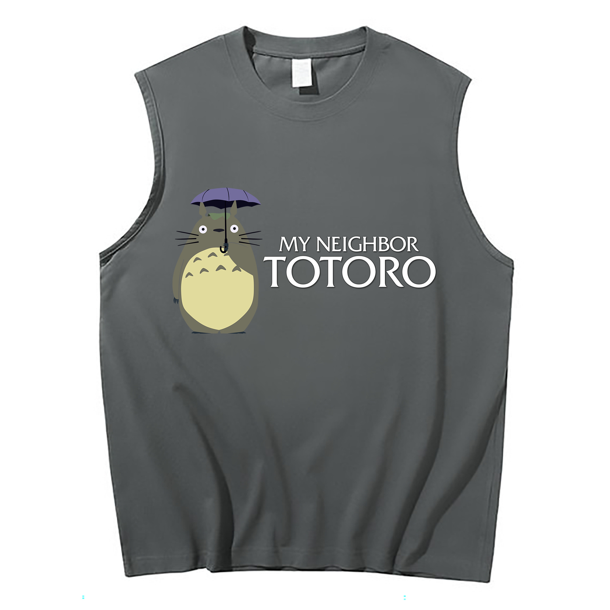 （画像用） となりのトトロ 草壁メイ 草壁サツキ My Neighbor Totoro Satsuki Kusakabe Mei Kusakabe コットン100％タンクトップ（フロントプリント）